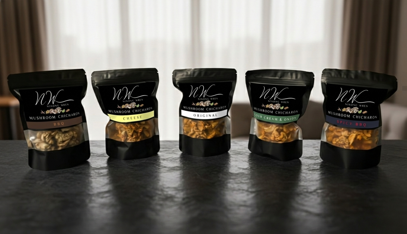 Mushroom Chicharon packaging